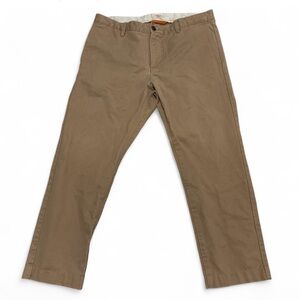 Dockers Khaki Chino Pants Men 36x27 Straight Leg 100% Cotton Tan Classic Fit
